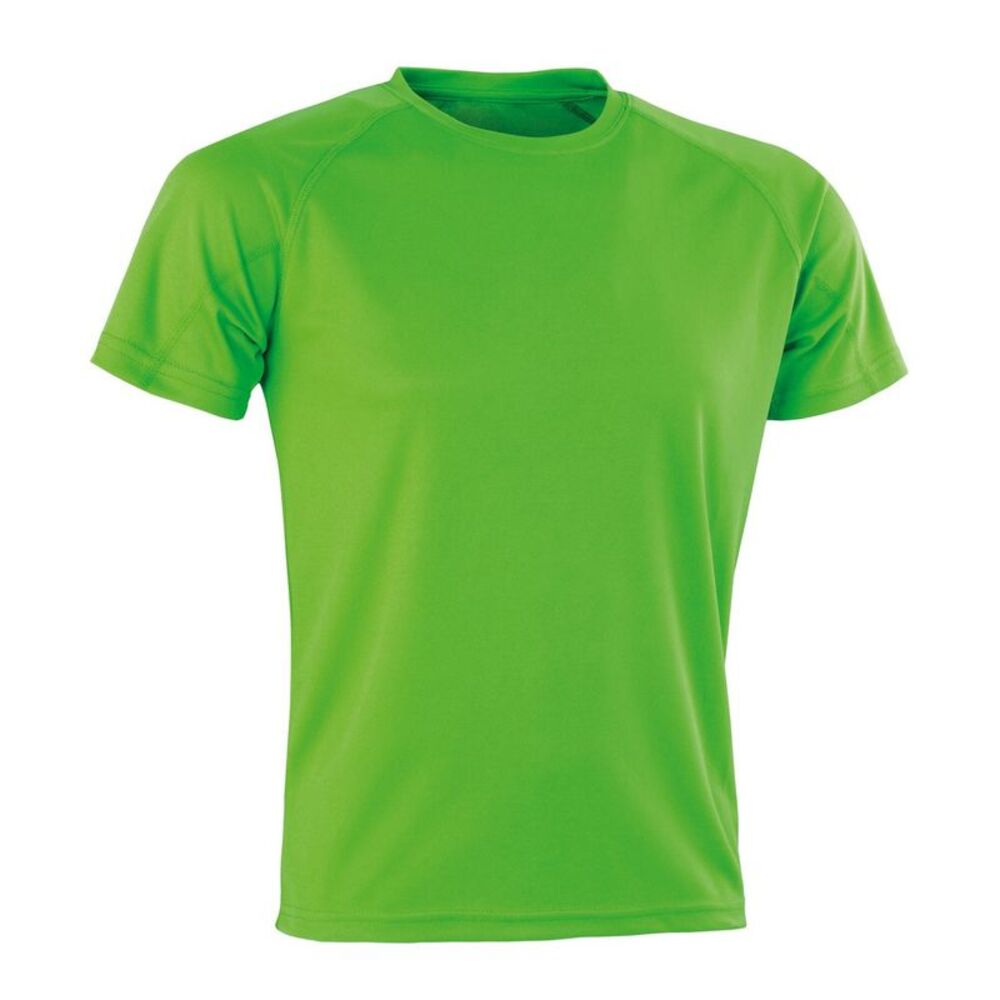 Spiro Adults Unisex Impact Aircool Tee / Lime
